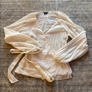 Theory Wrap Blouse